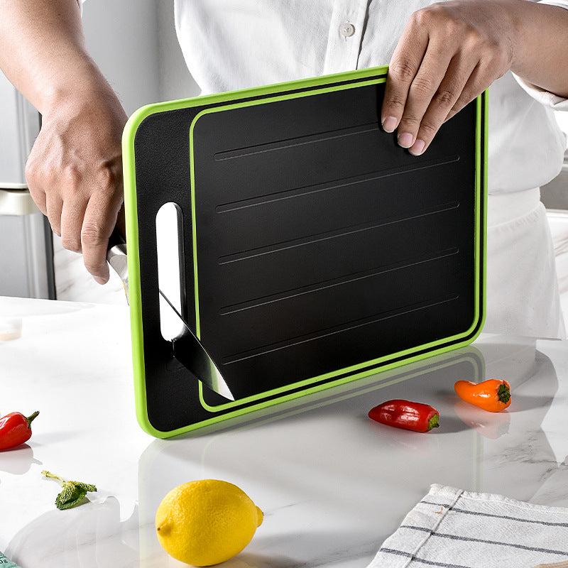 4-in-1 Cutting Board with Defroster and Knife Sharpener